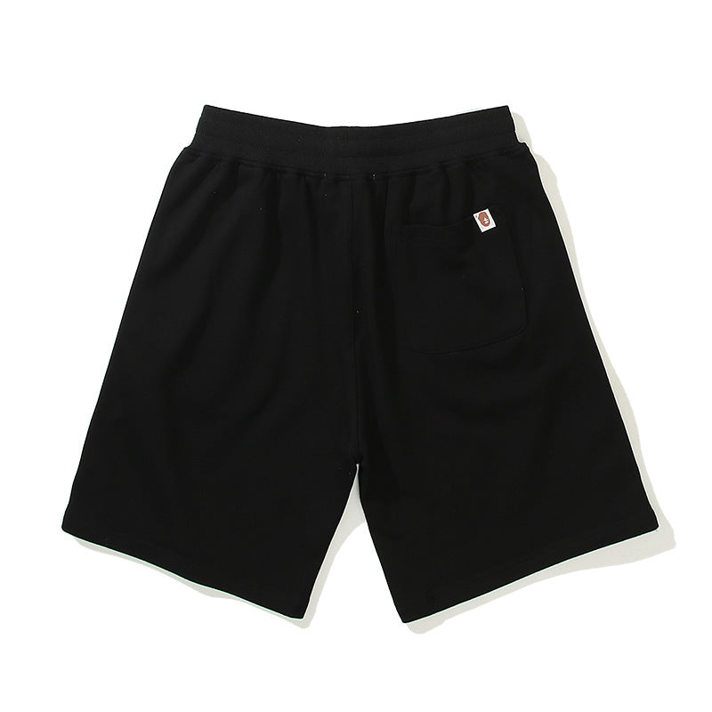 Shark Print Shorts Summer Fashion Brand Men's Casual Shorts Loose Sports Fifth Pants Women