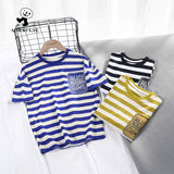 Children T Shrits Boy Summer Clothing Children's Striped T-shirt Short Sleeve