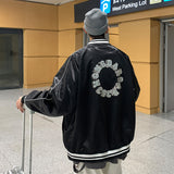 College Jacket Jacket Men's Spring and Autumn Personality Jacket Loose Casual Pu Handsome Baseball Uniform