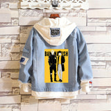 Comic Denim Jacket Male and Female Students Loose Sweater Denim Jacket