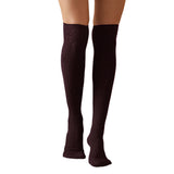 Winter Chunky Cable Thick Knit Thigh High Socks Long Stockings Boot Autumn Leisure Knitted Bunching Socks