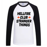 Stranger Things Hellfire Club T Shirt T-shirt Printed Men's Long Sleeve