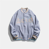 College Jacke Autumn Clothing Letter Patch Embroidered Baseball Uniform Coat Loose Street Couple Jacket