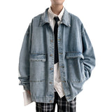 Paisley Denim Jacket Men's Loose Casual Spring Jacket