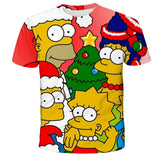 Homer Simpson Shirt Printed Casual Trendy round Neck