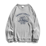 Preppy Aesthetic Sweatshirt round Neck Pullover Loose Men's Spring