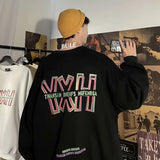 Men Sweatshirts Letter Crew Neck Sweater Men Spring and Autumn Coat