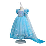 Halloween Frozen Dress Toddler Frozen Elsa Dress for Girls Graceful Princess Dress