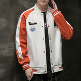Blue Varsity Jacket Men's Spring/Autumn/Winter Sports Casual Jacket Baseball Uniform