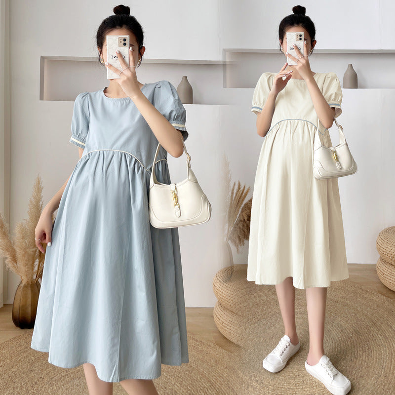 Maternity Clothes Dress Summer Dress for Pregnant Women plus Size Loose Maternity Dress