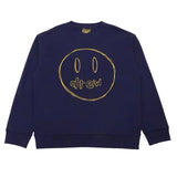 Drew House Smiling Face Embroidery round Neck Sweater Loose All-Match Couple Long Sleeve Pullover Men