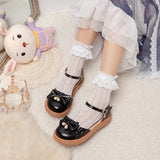 Flat Dress Sandals Spring/Summer Bow Buckle Sandals for Women