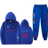 Travis Scott Astroworld Hoodie & Pant 2 Piece Set Fashion Men and Women