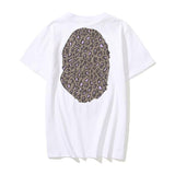 Shark Print T Shirt Summer Camouflage Leopard Print Casual Plus Size Short Sleeve T-Shirt