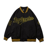 Mens Fall Outfits Vintage Old School Letter Embroidered Bomber Jacket Couple Baseball Uniform Men's Coat