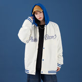 Black Varsity Jacket Autumn Neutral Men's Baseball Uniforms Jacket Coat Girls Loose Embroidery Flight Suit