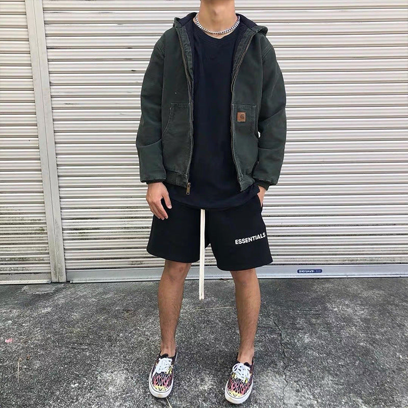 Fog Fear of God Essentials Shorts Drawstring Sports Shorts Couple