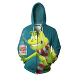 Grinch Hoodie Christmas Sweater Couple 3D Printing plus Size Sweater