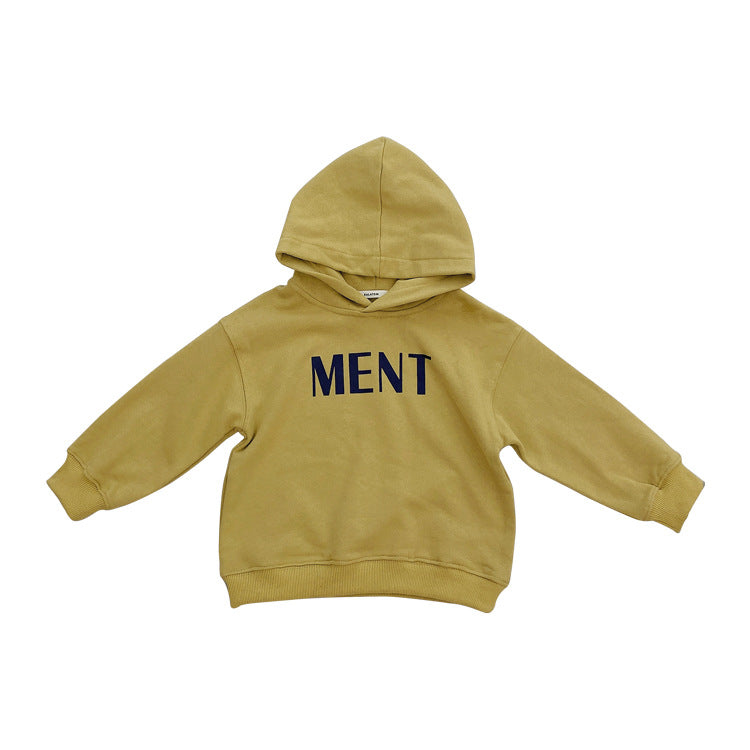 Spring Tops Children's Letter Long-Sleeved Jacket Casual Hoodie
