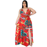 Nina Parker plus Size Dresses Floral Dress Backless