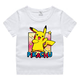 Children Pokemon Pikachu T Shirt Cotton T-shirt Casual Sports Cute