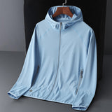 Sun Resistant Clothes UPF50 Summer Breathable Ice Silk Hooded Jacket