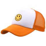 Smiley Face Cap Embroidery Summer Sun Hat