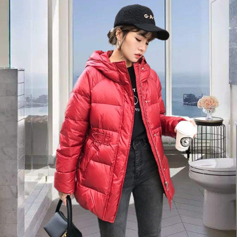 Women Winter Coats Puffer Jacket Down Coat Thin Lightweight Short Type Down Jacket Female Winter White Duck Down Warm Coat