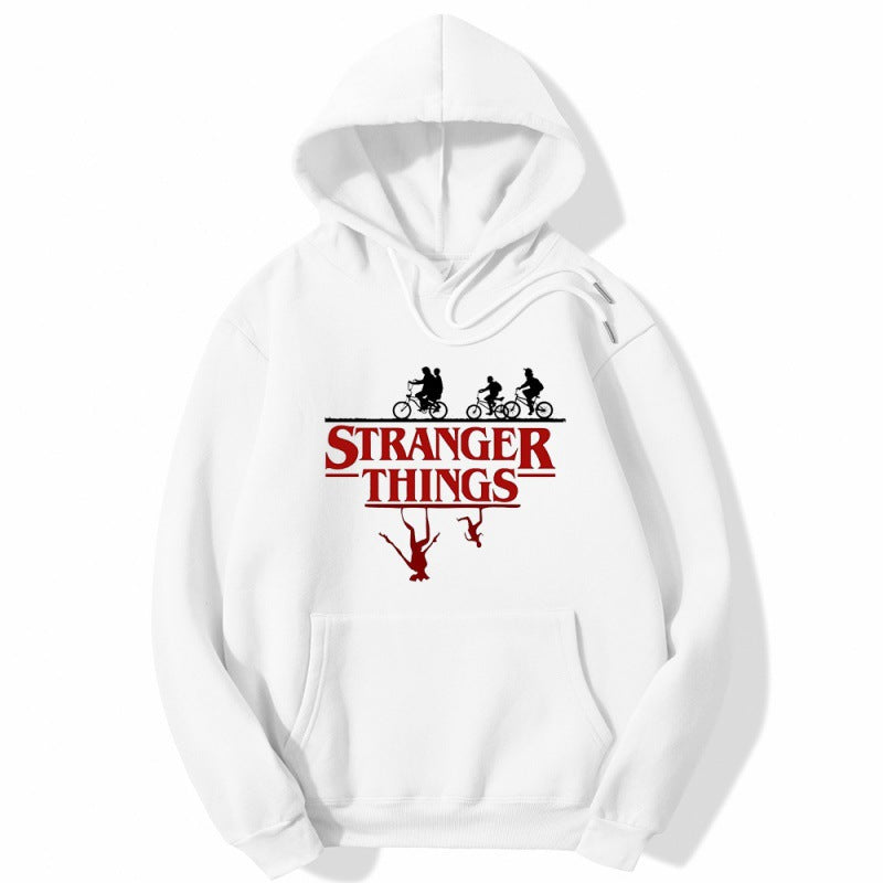 Stranger Things Hoodie Stranger Things Printed Hoodie Fleece Padded Coat Sweatshirt