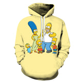 Homer Simpson Shirt Spring and Autumn Anime Digital Printing Fashion