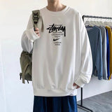 Stussy Sweatshirt Men's Spring and Autumn round Neck Loose Long Sleeves