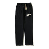 Kanye West Sunday Service Pant Fog Double Line Loose Casual 1977 Flocking Terry Trousers