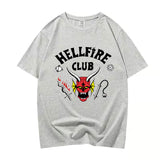 Stranger Things Hellfire Club T Shirt T-Shirt Stylish Loose Short Sleeve