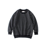 Children Boy Hoodie Jeans for Autumn Boy's Bathroom Striped Long Sleeve