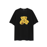 We11 Done T Shirts Embroidered Bear Pattern Loose Men and Women Same Style