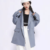 Men's Casual Suit Man Blzer Simple Style Solid Color Casual Suit Jacket Men's Loose Lapels Jacket Small Suit