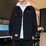 Men Denim Jacket Men's Casual Jacket Men's Loose