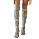 Winter Chunky Cable Thick Knit Thigh High Socks Long Stockings Boot Fall/Winter Christmas Woolen Yarn Socks Stockings