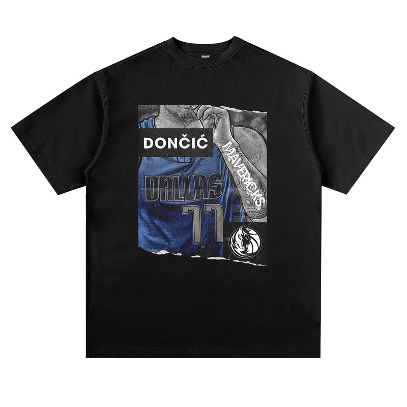 Kyrie Irving Shirt NBA Star Printed Short Sleeve T-shirt Sports