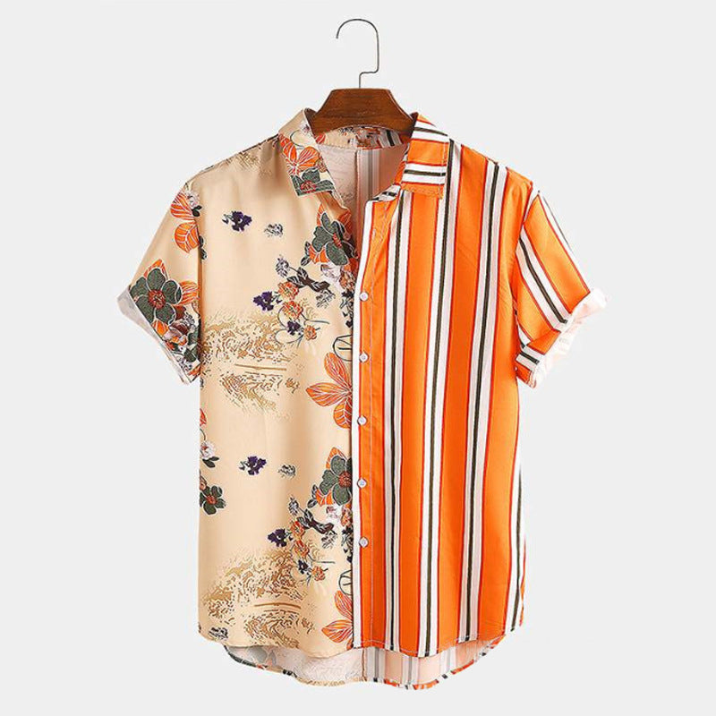Men Hawaii Shirts Summer Menswear Shirt Beach