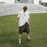 Man Fall Outfits Cargo Pants Cargo Shorts Loose Casual Shorts Drawstring Pants Saggy Pants
