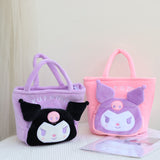 My Melody Bag Cartoon Kuromi Embroidered Kid's Handbag Cute Little Devil