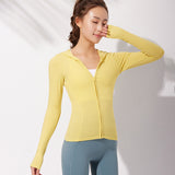 BBL Jacket Spring Yoga Clothes Women's Coat Hat Zipper Sports Fitness Top