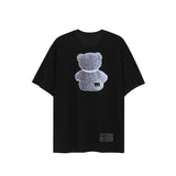 We11 Done T Shirts Bear Pattern Reflective round Neck T Shirts Men and Women