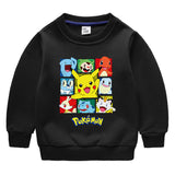 Children Pokemon Pikachu Hoodie Brushed Hoody Thickened Thermal Cotton