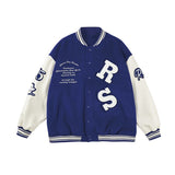 Alaska Varsity Jacket Spring and Autumn Embroidered Baseball Uniform Men's Loose Casual