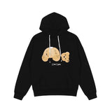Palm Angels Hoodie Broken Bear Embroidered Hoodie Men's Coat