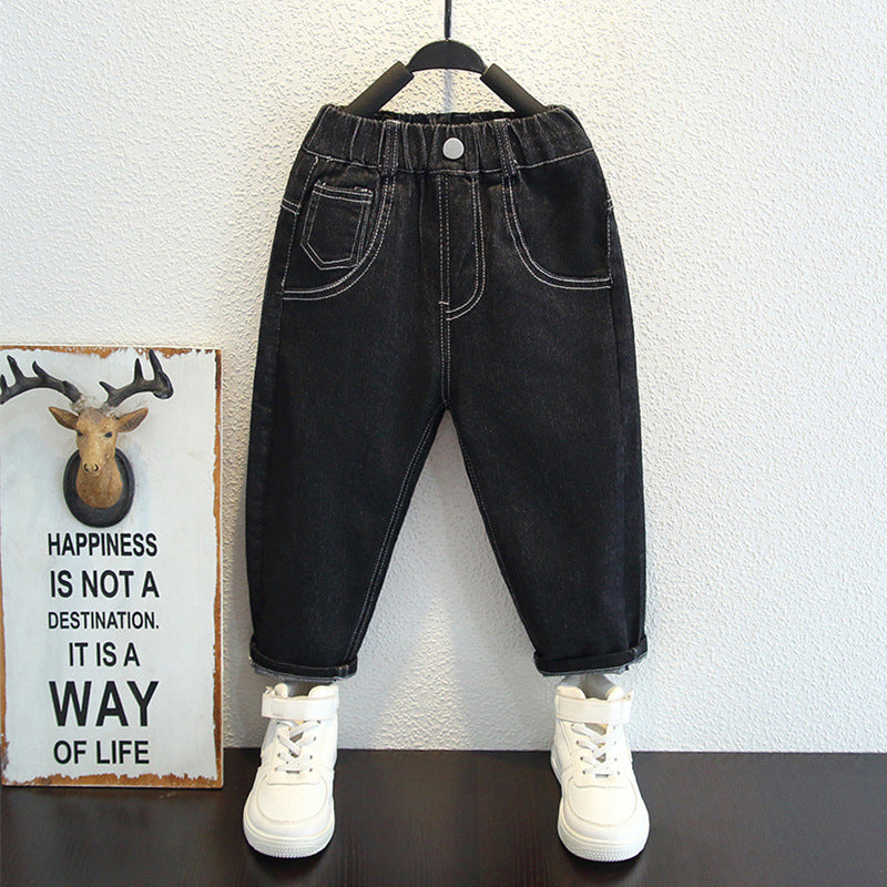 Toddler Boys Pants Boys' Jeans Spring and Autumn Leisure