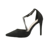 Nude Block Heels Closed Toe Sandals Stiletto Women's Shoes