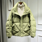 Women Winter Coats Puffer Jacket Down Coat Winter Down Jacket Women's Short Thick Loose White Duck Down